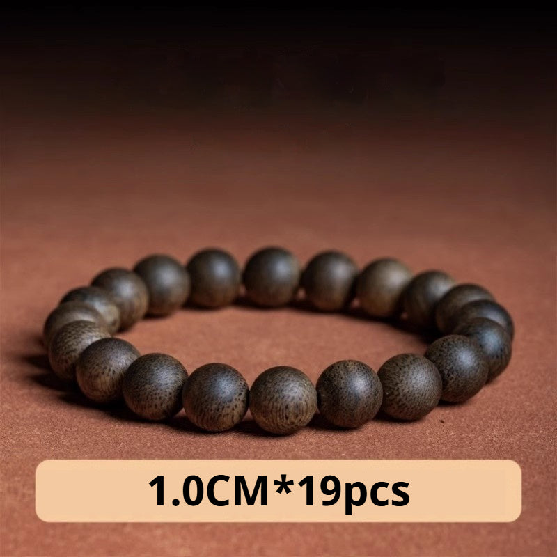 Hainan Qinan Agarwood Bracelet Natural Collection Grade Old Material 108 Rosary Beads for Men and Women AB2566