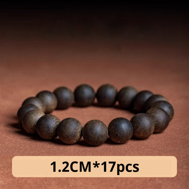 Hainan Qinan Agarwood Bracelet Natural Collection Grade Old Material 108 Rosary Beads for Men and Women AB2566
