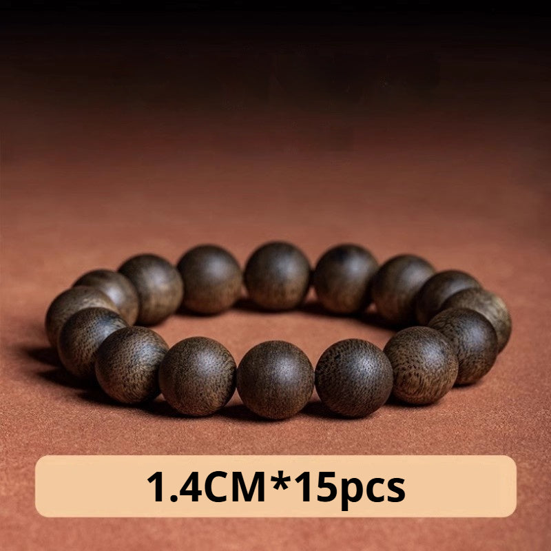 Hainan Qinan Agarwood Bracelet Natural Collection Grade Old Material 108 Rosary Beads for Men and Women AB2566