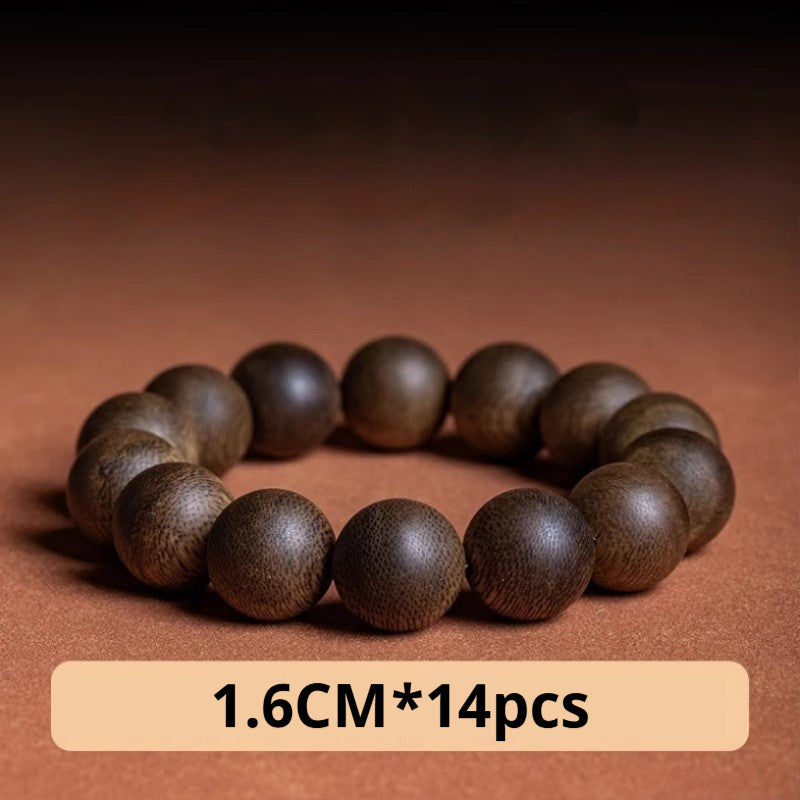 Hainan Qinan Agarwood Bracelet Natural Collection Grade Old Material 108 Rosary Beads for Men and Women AB2566