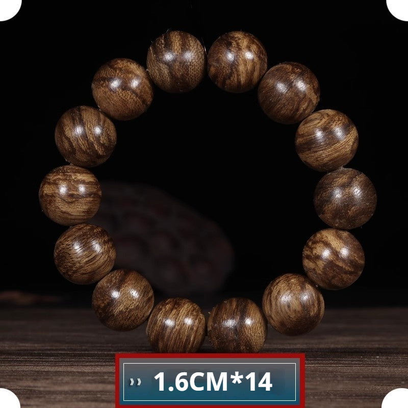Domineering tiger pattern Dara dry old material agarwood bracelet natural agarwood bracelet for men and women fidelity AB2568