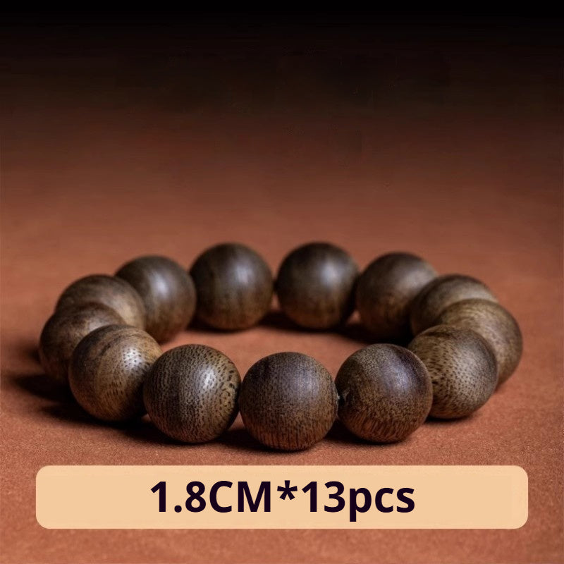 Hainan Qinan Agarwood Bracelet Natural Collection Grade Old Material 108 Rosary Beads for Men and Women AB2566