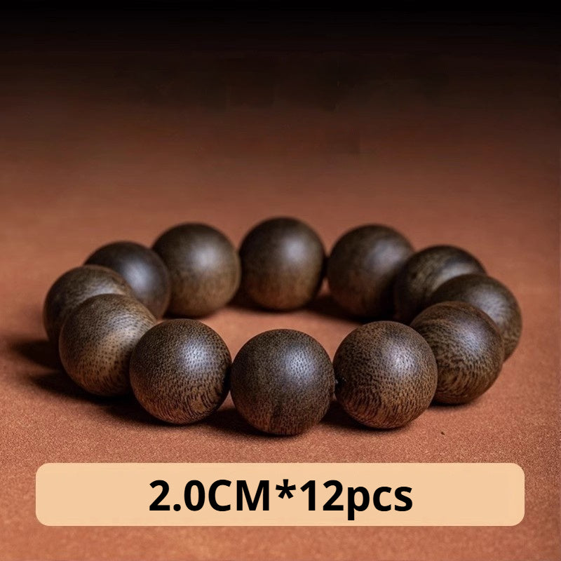 Hainan Qinan Agarwood Bracelet Natural Collection Grade Old Material 108 Rosary Beads for Men and Women AB2566