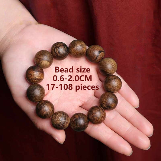 Indonesian Dalagan natural agarwood bracelet and 108 beads men and women fidelity old material AB2565