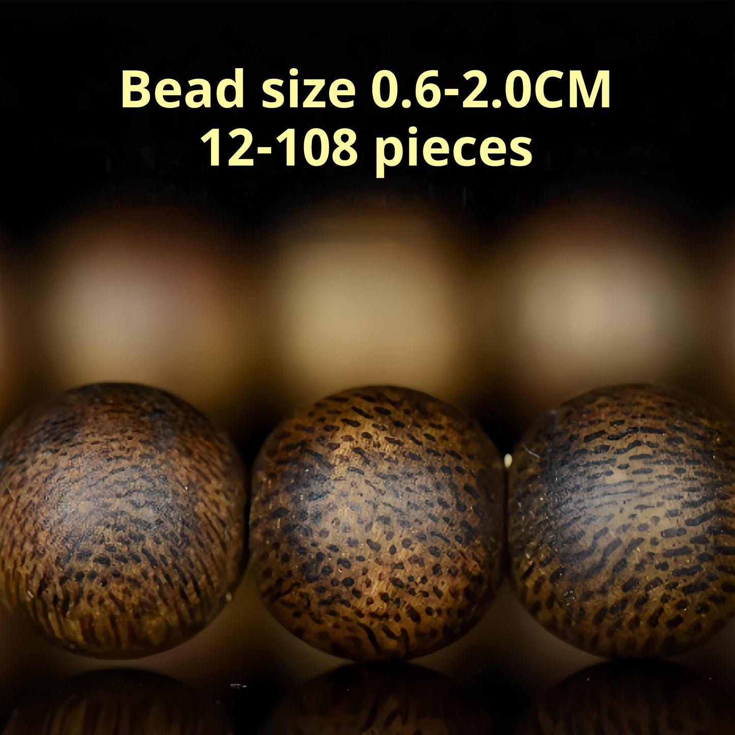 Hainan Qinan Agarwood Bracelet Natural Collection Grade Old Material 108 Rosary Beads for Men and Women AB2566