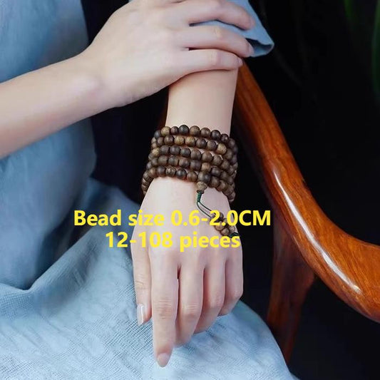 Authentic Nha Trang Qinan agarwood grade bracelet and 108 men's and women's bracelet rosary beads AB2563