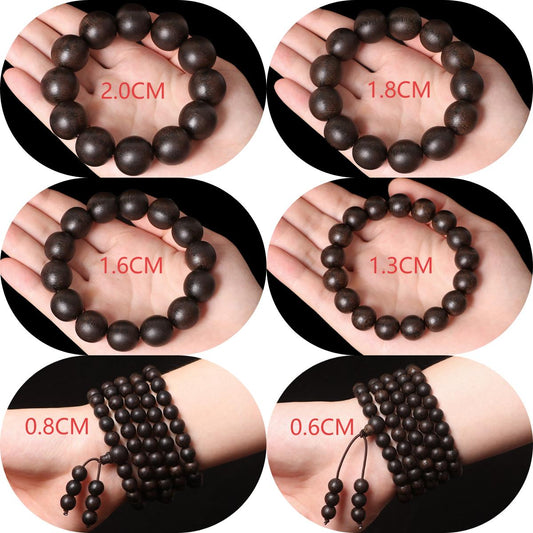 Indonesian Dalagan natural agarwood bracelet and 108 rosary beads for men and women AB2561